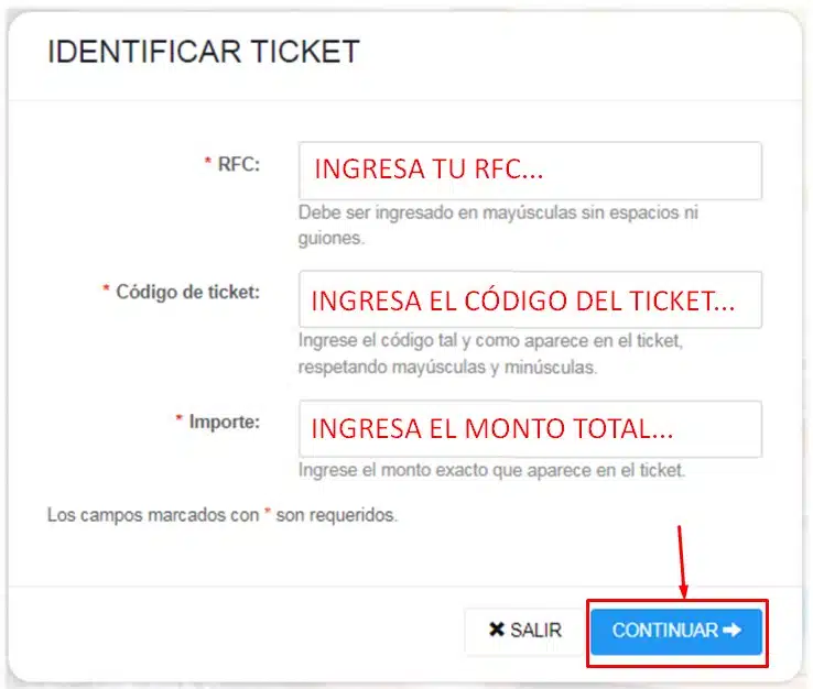 Facturacion Casa Santos Lugo Identificar Ticket