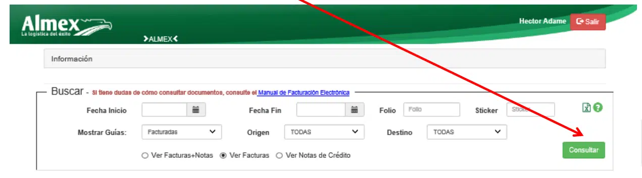 como facturar almex 1