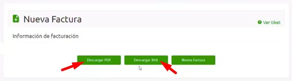 Facturacion BP Descargar factura PDF o XML